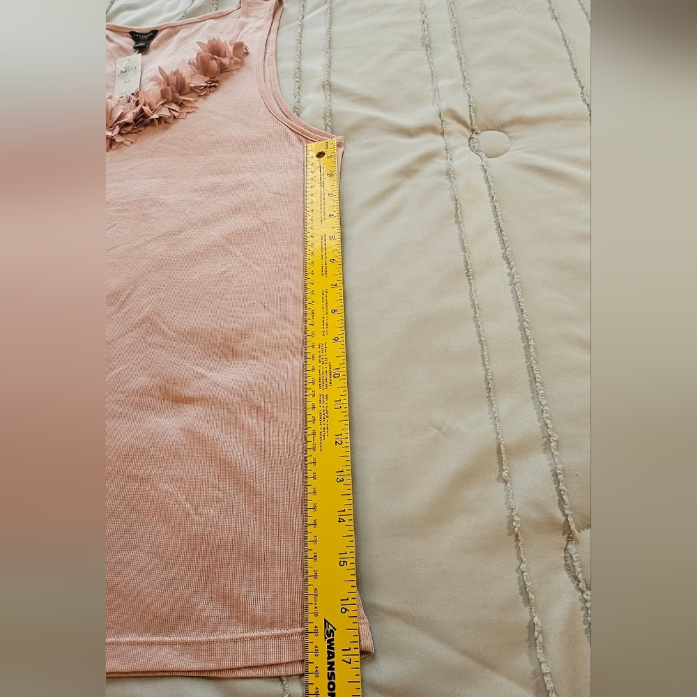Ann Taylor Light Pink Tank Size:  X-Large - Picture 4 of 6